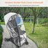 Stroller Rain Cover-Nylon Webbing Stroller Rain Cover Universal, with Mesh Ventilation Holes Lightweight Stroller Cover, Waterproof Windproof Baby...