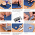 Pangda 100 Sets Grommet Eyelets Tool Kit, Grommet Setting Tool and Eyelets with Setting Tools and Storage Box for Fabric, Tarps, Curtains(2/5 Inch...