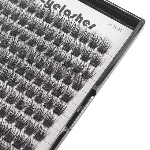 Large Tray- 10-20MM Available 120 Pcs D Curl Cluster Eyelashes Makeup Volume Eye Lashes Extensions Natural Long Wide Stem Individual False Eyelash...