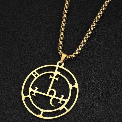 EUEAVAN Sigil of Lilith Necklace for Women Men Hecate Gothic Lilith Goddess Sigil Pendant Lucifer Sign Mythology Pagan Jewelry Gift...