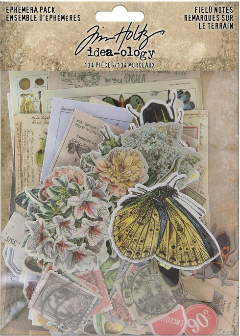 Tim Holtz Idea-ology EPHEMERA PACK IDEA-O FIELDNOTES, Field Notes...