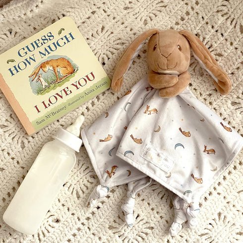 Guess How Much I Love You Nutbrown Hare Lovey Security Blanky & Plush Toy, 14"...