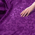 Jacquard Satin Fabric by The Yard - 60 Inch Wide, Shiny Brocade Purple Fabric Smooth & Floral Damask Fabric for DIY Decorations, Craft, Wedding Dr...