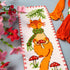 Mushroom Fox - Counted Cross Stitch Bookmark Kit - DIY Embroidery Set with Pattern of Red Fox and Mushrooms - Handmade Gift for Adults with Paper ...