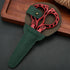 Embroidery Scissors Sheath Protector Craft Scissors Storage Cover Leather Case, 2Pieces Green...