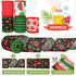 Watermelon Wired Edge Ribbon 30 Yards Summer Fruit Craft Fabric Ribbon Watermelon Theme Decorative Wrapping Ribbon for Wreath Bow Making DIY Craft...