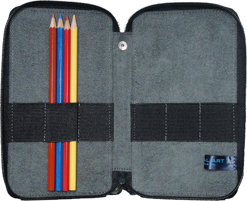 Speedball Art Products Canvas Storage Case for Pencils, Markers, Pens and Art Supplies, Holds Up to 24 Standard Pencils, Rose...
