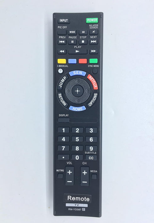 RM-YD087 RMYD087 Replaced Remote fit for Sony Plasma TV KDL-55W802A KDL-47W802A KDL-42W800A KDL-42W655A KDL-32W655A KDL-50W650A KDL-32W650A KDL-42...