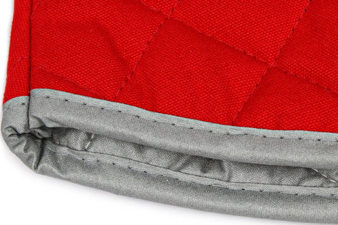 Nouvelle Legende Flame Retardant Quilted Oven Mitts, 17" Heavy-Duty Heat & Burn Protection for Kitchen, BBQ, Grilling, Lab-Tested, Flexible, Overs...