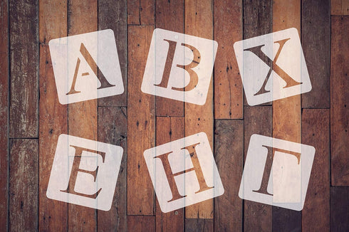 Greek Alphabet Letters Stencil Kit - Reuasable - 3 Inch - Paint Your Own Custom Sign - 24 Letters...