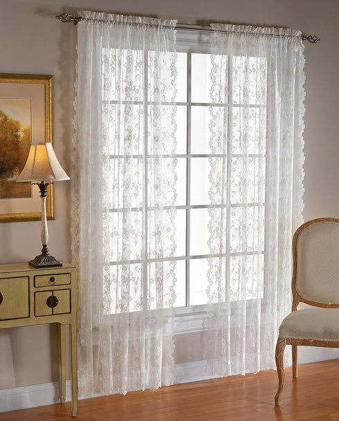 SKL Home by Saturday Knight Ltd. Petite Fleur 56x63 Panel-White...