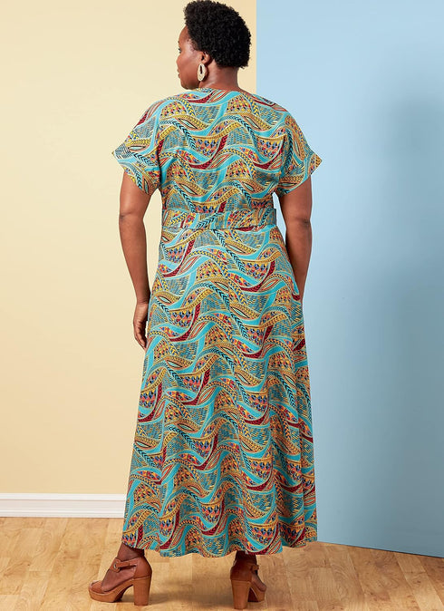 Butterick Misses' Sash and Wrap Dress Sewing Pattern Kit, Design Code B6873, Sizes 18W-20W-22W-24W...