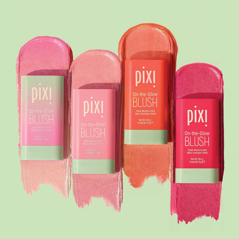 Pixi On-the-Glow Blush, Hydrating Tinted Moisture Blush Stick with Ginseng, Aloe Vera & Fruit Extracts, For Cheeks & Lips, 19g / 0.6oz, Paraben-Fr...