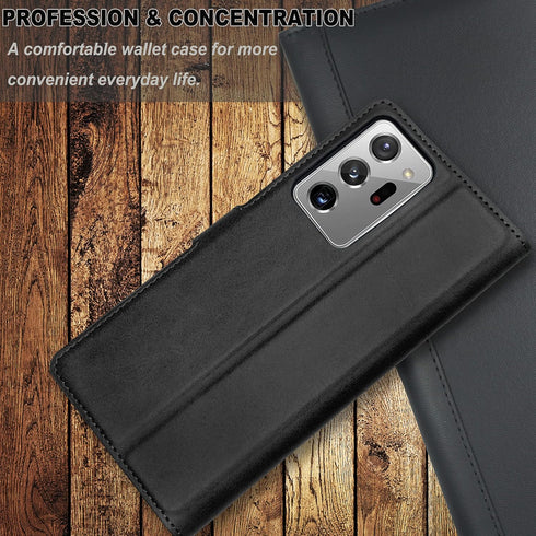 Galaxy Note 20 Ultra 5G Wallet Case - Flip Leather Slim Case with Card Holder Kickstand Magnetic Closure Protective Phone Case for Samsung Galaxy ...