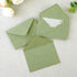 PONATIA 50 Pack A4 Envelopes, 4 1/4 x 6 1/8 Inches Sage Green Envelopes Perfect for Christmas Gift Cards Envelopes, Wedding Details Cards, Thank Y...