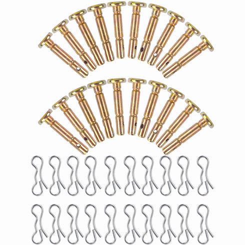 20 pcs Shear Pins + 20 pcs Cotters Pins for 738-04124A Troy Bilt 714-04040 738-04124 Snowblowers Replacement...