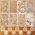 8 Pieces Stencils for Painting Reusable Corals Flowers Leaves Stencils Template Spray Paint Crafts Stencil for DIY Wood Wall Canvas Floor Furnitur...