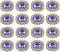 50 pcs Luxurious Rhinestone Embellishments Crystal Decoration Handcraft Button Gold Bottom DIY Project for Flower Headband Dress Accessory (Purple...