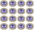 50 pcs Luxurious Rhinestone Embellishments Crystal Decoration Handcraft Button Gold Bottom DIY Project for Flower Headband Dress Accessory (Purple...