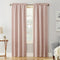 Sun Zero Easton Energy Saving Blackout Rod Pocket Curtain Panel, 40" x 63", Blush Pink...