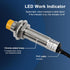 ATO M12 Inductive Proximity Sensor Switch, 4Pcs Non-Shield Detector 4mm NPN Normally Open(NO) Approach Sensor,Directly Connecting with PLC...