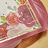 Kate Aspen Burgundy Blush Floral Paper Napkins, Thick Decorative Dinner Napkins, Luncheon Serveware, Perfect for Wedding Reception Or Bridal Showe...