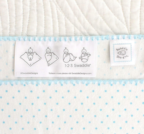 SwaddleDesigns Large Receiving Blanket, Ultimate Swaddle for Baby Boys, Softest US Cotton Flannel, Best Shower Gift, Made in USA, Sterling Mod Cir...