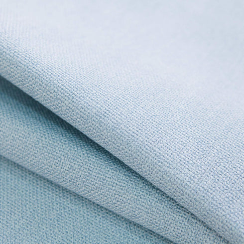 12 x 36 Inch Long Handmade Soft Faux Linen Table Runner with eco-Friendly Blended Fabric Suitable for Short Table Light Blue...