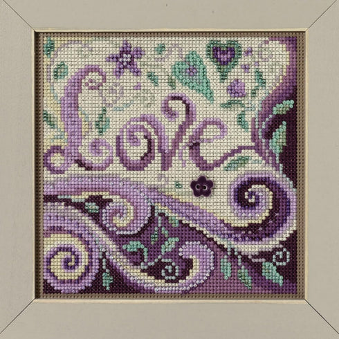 Mill Hill Love Beaded Counted Cross Stitch Kit Buttons & Beads 2023 Spring Series MH142312...