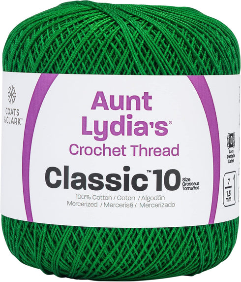 Red Heart Classic Crochet Thread, Myrtle Green, 1050 Foot...