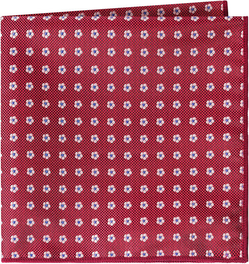 Forget Me Not Pocket Square Handkerchief (Red)...