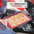 Nutrichef Silicone Baking Mats - 2 Non-stick Food-Grade Reusable Silicone Mats - Perfect for Half Baking Pans 16.5 x 11.6 IN - Oven-Safe Up to 480...