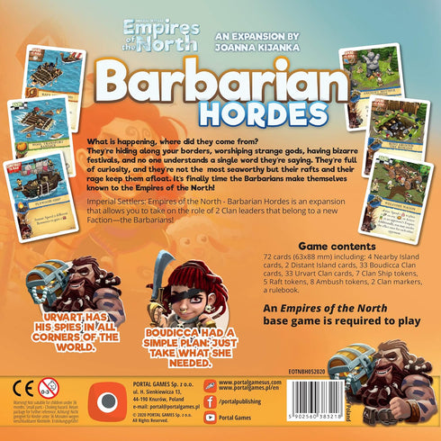 Portal Games Empires of The North: Barbarian Hordes...