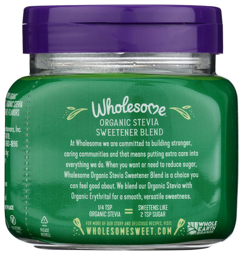 Wholesome Sweeteners Organic Stevia, 6oz Jar, Zero Calorie Sweetener Blend, Keto Friendly, Non GMO, Gluten Free & Vegan, 1 Pack...