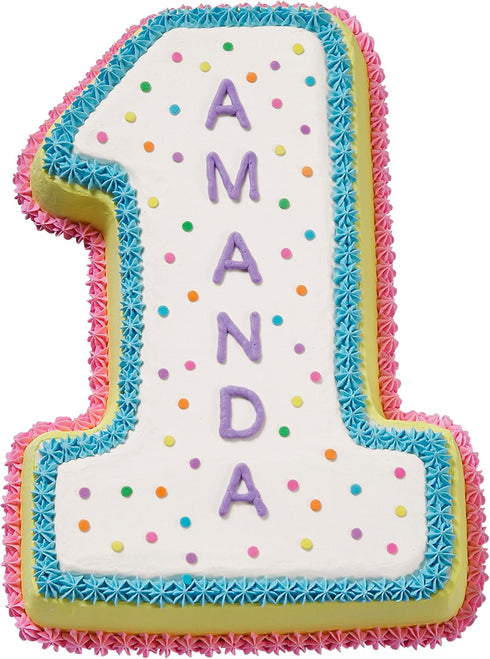 Wilton First Birthday Cake Pan, Kids 3D Number One Cake Pan...