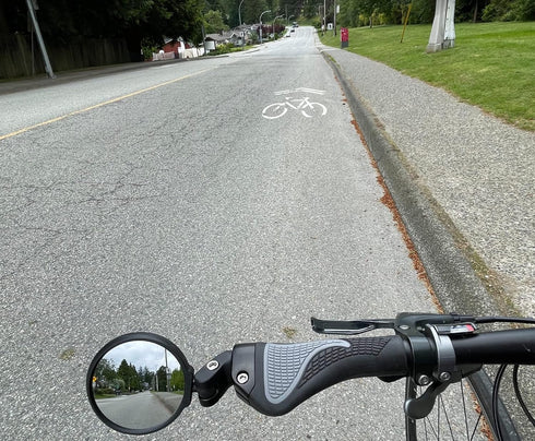 Hafny Bar End Bike Mirror, HD, Blast-Resistant, Glass Mirror, HF-MR090, HF-M951-FR03, HF-M952-FR03 (Silver Glass, 68mm)...
