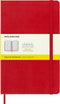 Moleskine Classic Notebook, Hard Cover, Large (5" x 8.25") Squared/Grid, Scarlet Red, 240 Pages...