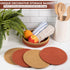 Trivets for Hot Dishes 100% Cotton Rope - 8" Trivets for Hot Pots and Pans Set of 5 Pcs w/ 9" Storage Basket | Pot Holders Heat Resistant | Hot Pa...