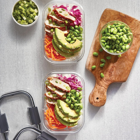 Rubbermaid Brilliance BPA Free Airtight Food Storage Containers with Lids, Set of 4 (4.7 Cup) Ideal for Lunch, Meal Prep, and Leftovers...