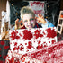 Double - Sided Scrapbook Paper, Halloween Blood Handprint Pattern, 12" Decorative Craft Paper Origami Paper for Kids DIY Cardmaking, 12 Designs - ...