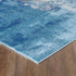 LUXE WEAVERS Abstract Distressed Area Rug, Blue 2x3...