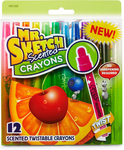 Mr. Sketch Scented Twistable Crayons, 12/Pack...
