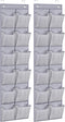 MISSLO Narrow Over The Door Shoe Organizer Door Hanger 12 Large Mesh Pockets Hanging Shoe Rack for Closet Door Cruise Ship Essential, Grey, 2 Pack...