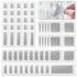 Self-Adhesive Window Screen Repair Patches Kit, 20 Sheets 3 Sizes Screen Door Replacement Repair Kit Fiberglass Mesh Wall Repair Patches Drywall T...