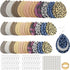 AOUXSEEM 181 Pcs Faux Leather Earrings DIY Making Kit, Contains 60 Pre Cut Metallic Vinyl and Leopard Printed Fabric Earring Pieces,60 Earring Hoo...