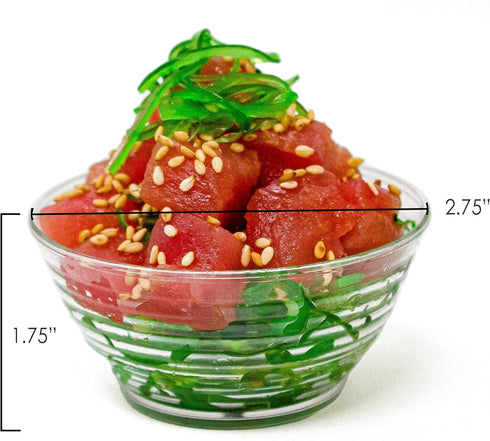 50 Pack 3 oz. Asian-Style Black Mini Plastic Bowl With Spoons For Appetizer Bowls and Disposable Dessert Bowls Professional-Grade Recyclable Dispo...
