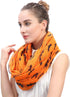 Lina & Lily Halloween Bat Print Women's Infinity Loop Scarf Lightweight...