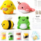 WATINC Set of 4 Cute Animal Needle Felting Starter Kit Frog Chick Bee Narwhal Animal Doll Wool Felting Tools Felt Needles Foam Mat DIY Needlework ...