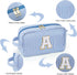 Makeup Bag for Women - Monogram Cute Initial Blue Makeup Bags Cosmetic Toiletry Pouch Make Up Case for Women Her Best Friend Friendship Sister Tea...