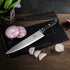 Kitchen Knife, 3-Pcs Knife Set With Sheath, 8 Inch Chef Knife, 4.5 Inch Utility Knife, 4 Inch Paring Chef Knife, Stainless Steel, Black...
